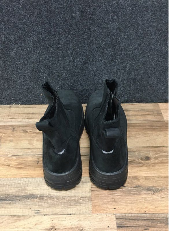 Clitenk Black Slip-On Safety Chelsea Work Boots Men's Size 14