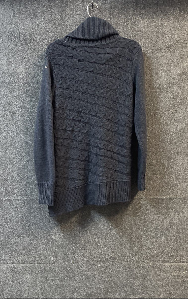 Simply Vera Vera Wang Women's Gray Cable Knit Cowl Neck Sweater Size L