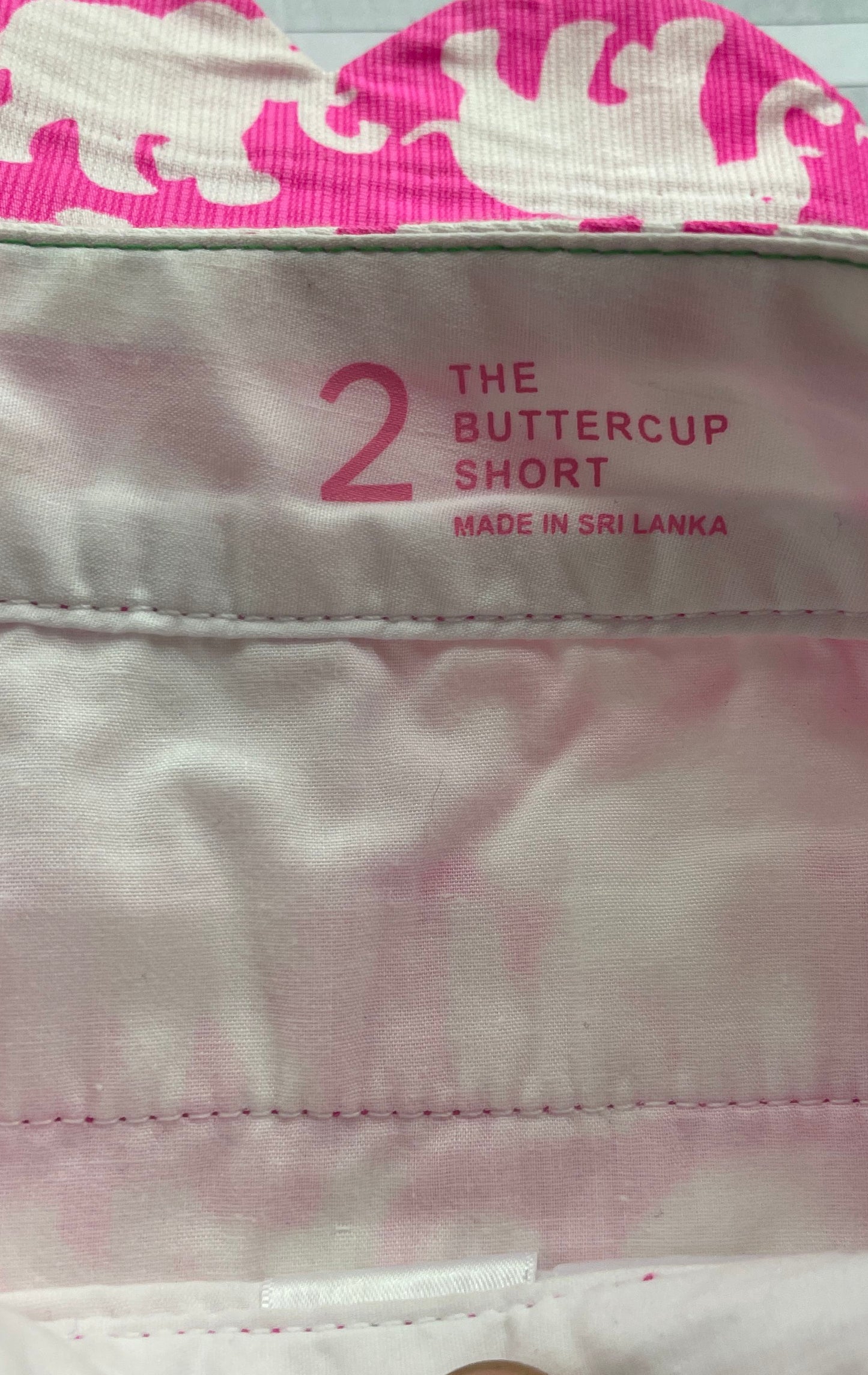 Lilly Pulitzer Women's Pink Shorts Set 2 Elephant Buttercup Callahan 5" Sz 2