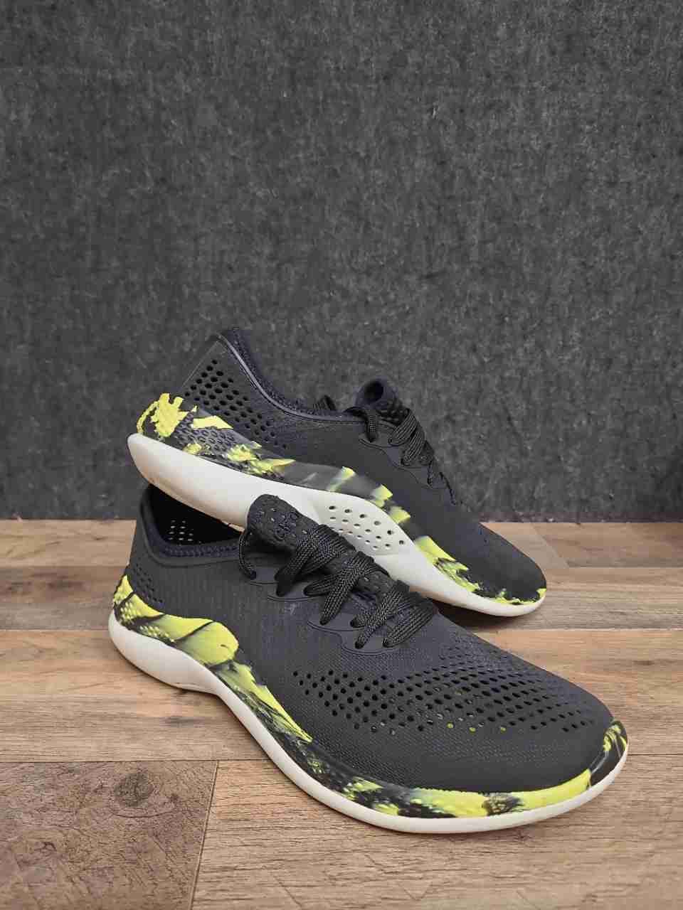 Crocs LiteRide 360 Pacer Black Citrus Marbled Men's Sneakers Size 8