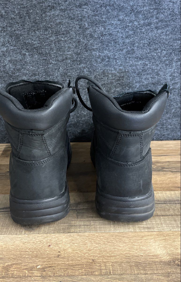 Wolverine Floorhand Waterproof Steel Toe Black 6" Work Boots Men's Size 8.5