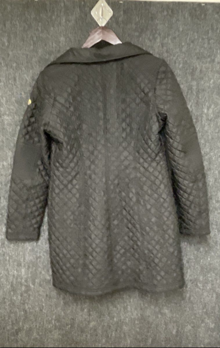 Michael Kors Women's Black Quilted Jacket Gold-Tone Hardware Size S