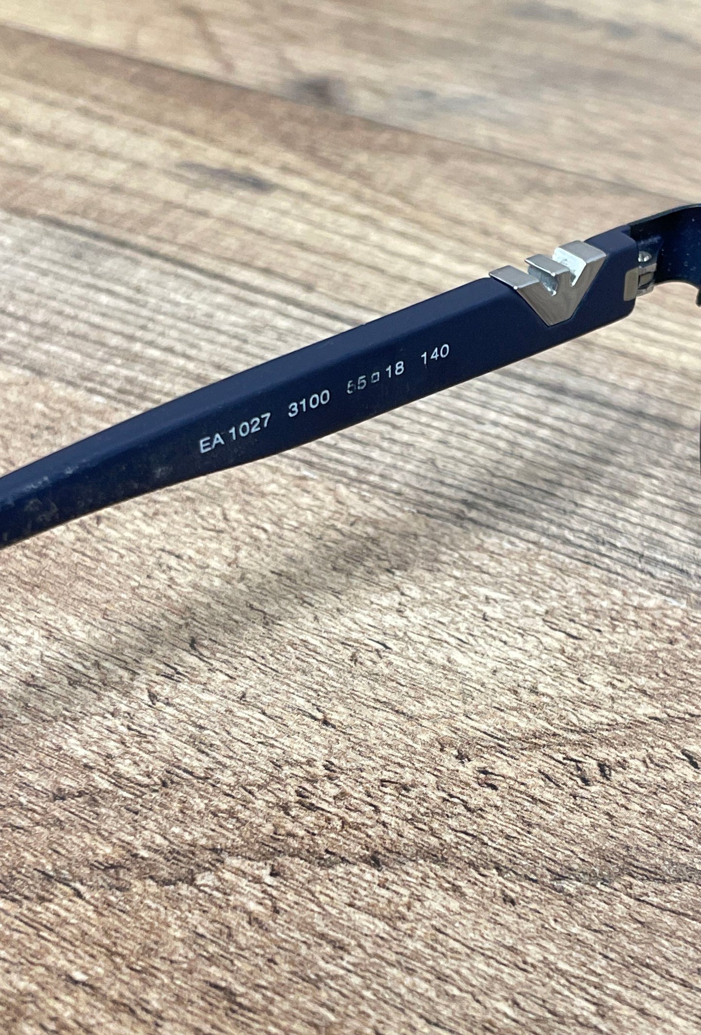 Emporio Armani EA1027 'Matte Navy (3100)' 55-18-140 Square Glasses *Frames Only