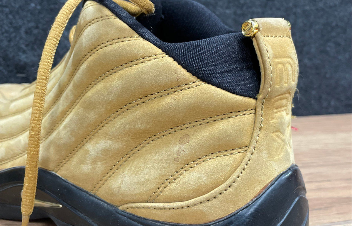 Vintage 90s Nike Air Max Elite Wheat Gold Basketball Shoes Mens Size 12