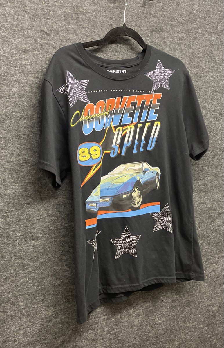 Chevrolet Corvette Speed 89 Graphic T-Shirt GM Licensed Chemistry Sz L