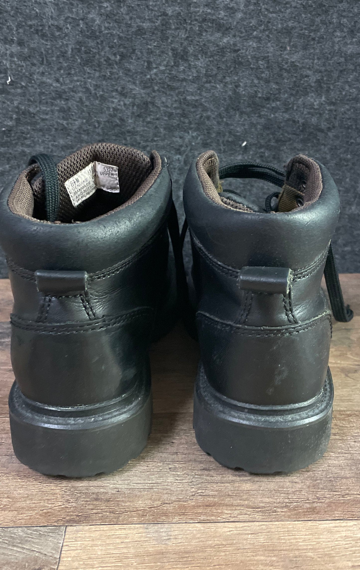 Timberland Field Boot 81307 Black Leather Mid Top Hiking Boots Men's Size 8.5