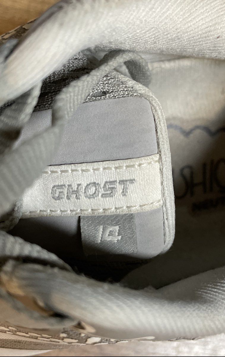 Brooks Ghost 14 Gray/White Neutral Running Shoes Size 8