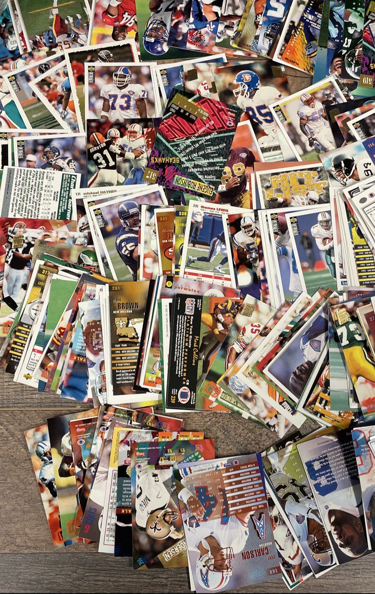 Barry Sanders + 3lbs Bulk Football Card Lot 1990s NFL Topps Score Upper Deck