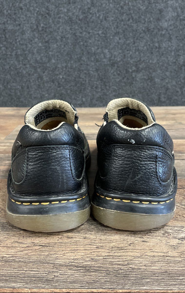 Dr. Martens 11198 Black Pebbled Leather Slip On Loafers Men 8 Women 9 Size 8