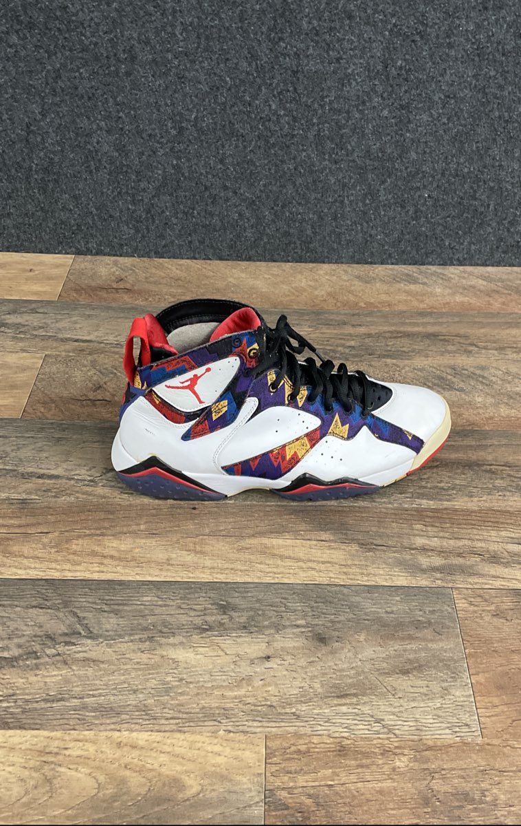 Nike Air Jordan 7 Retro Nothing But Net Sweater White Basketball Shoes Size 8