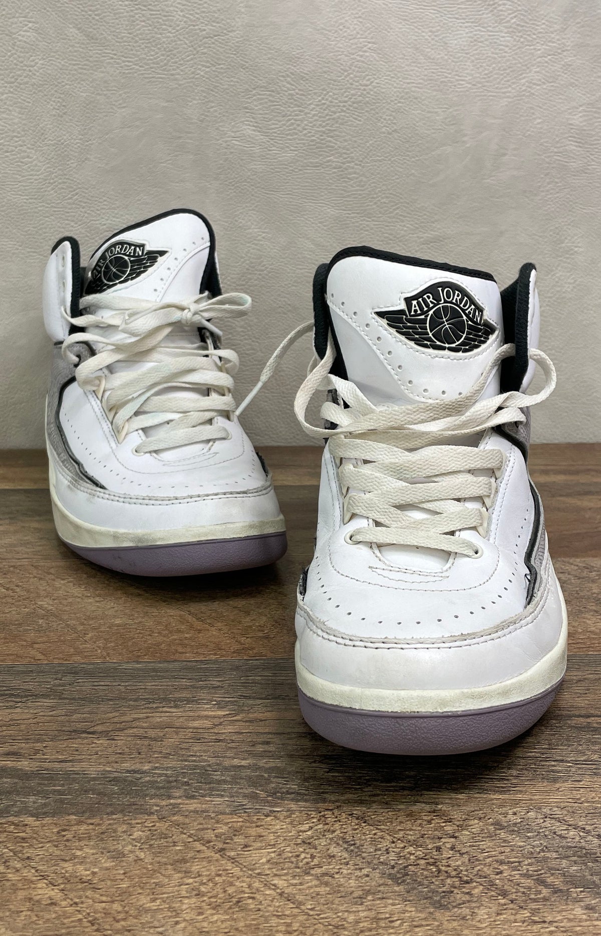 Nike Air Jordan 2 Retro Python White Fire Red Sneakers Mens Size 8.5