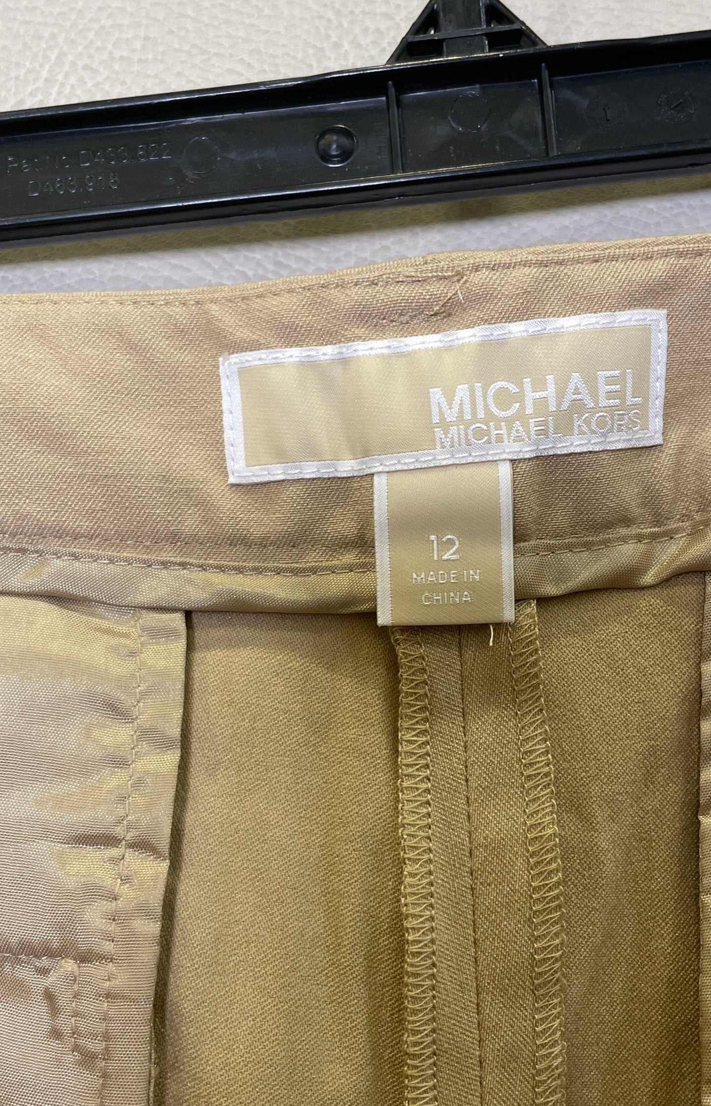 Michael Kors Women's Miranda Khaki Slim Mid-Rise Ankle Pants Sz 12 NWT