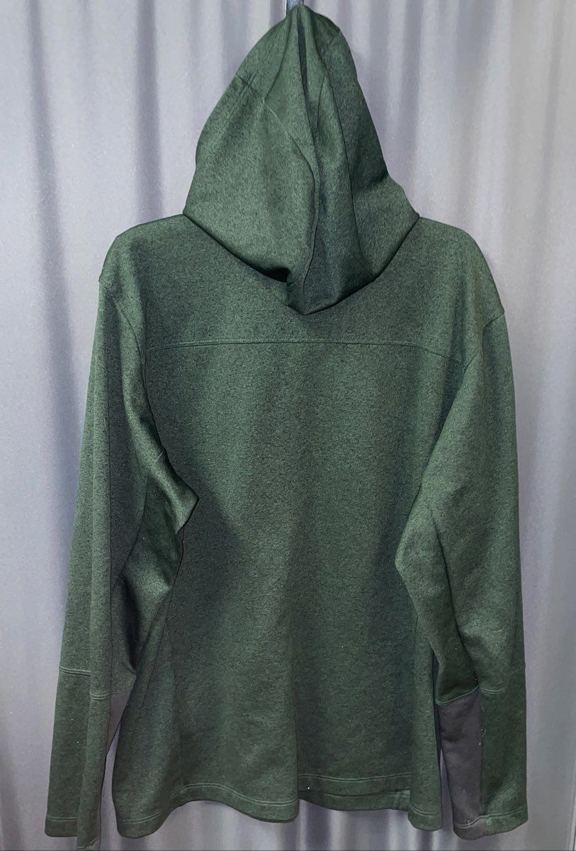 The North Face Men's Canyonlands Full Zip Hoodie Green Heather Fleece Jacket XL