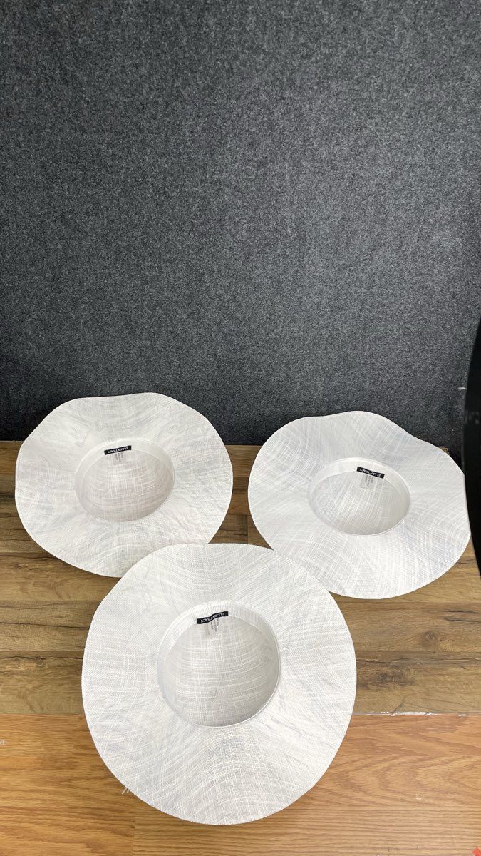 Ellen Tracy Women's Sun Hats Lot of 3 Wide Brim Floral Abstract OS Beach Derby