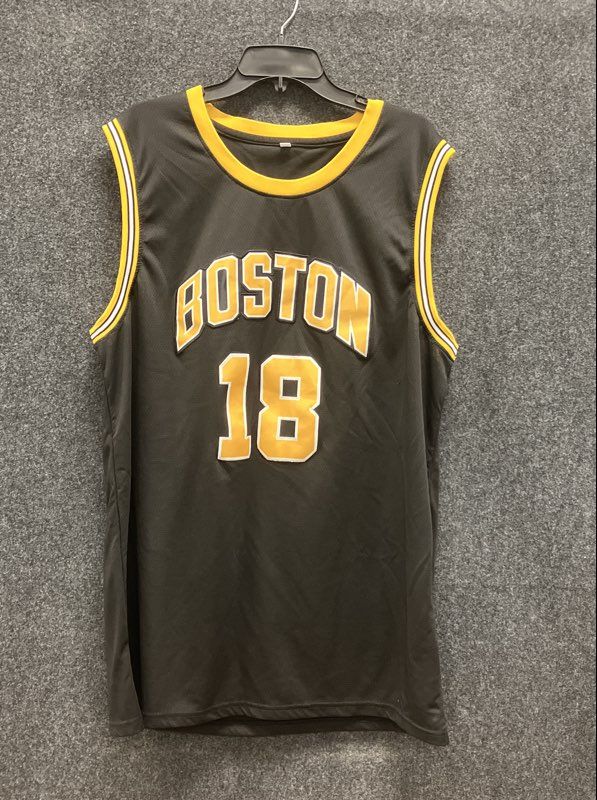 Happy Gilmore Boston Movie Hockey Jersey #18 Gilmore Stitched Black Sz XXL