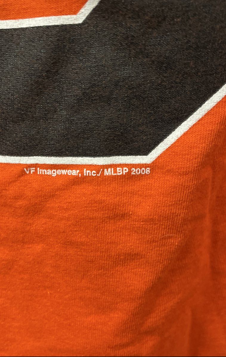 2008 Majestic Baltimore Orioles Cal Ripken Jr #8 Jersey T-Shirt Orange Sz XL