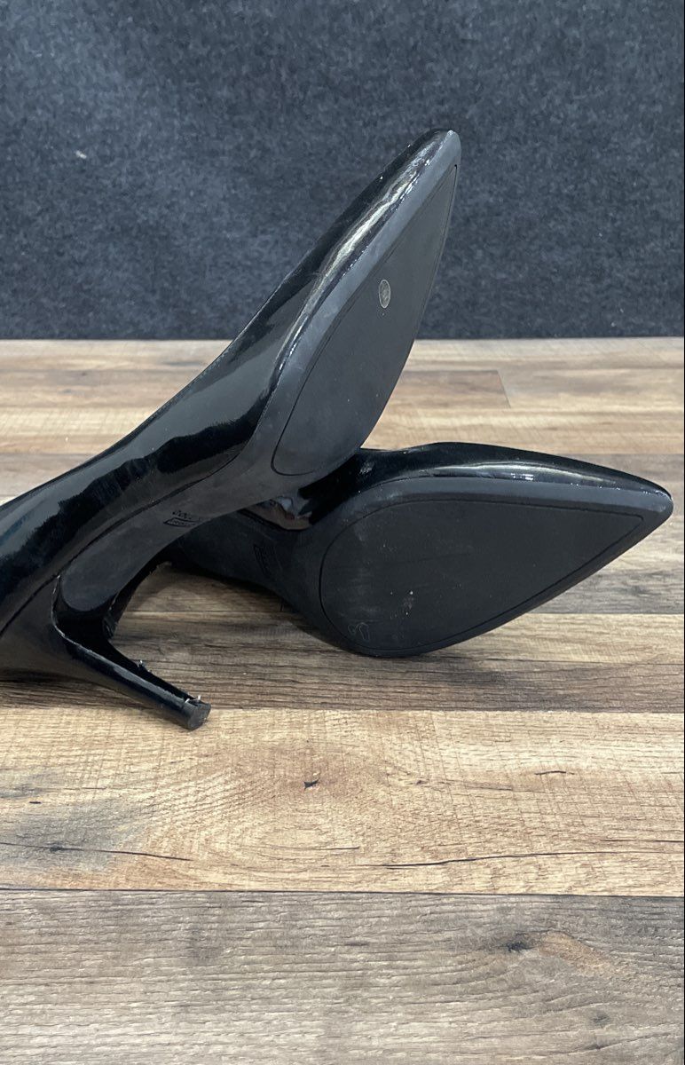 Cole Haan Grand.OS Black Patent Leather Pointed Toe Pumps Heels Size 9.5 C
