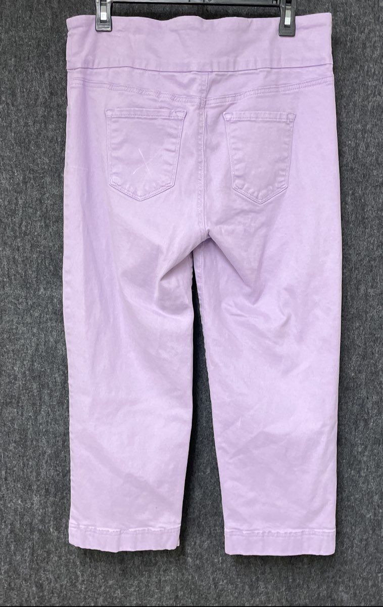 Gloria Vanderbilt Women's Amanda Slimming Stretch Lilac Cropped Jeans Size 10