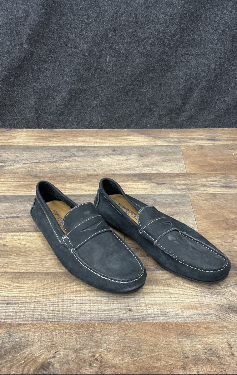 Giorgio Brutini Le Glove Black Leather Penny Loafer Driving Shoes Size 10