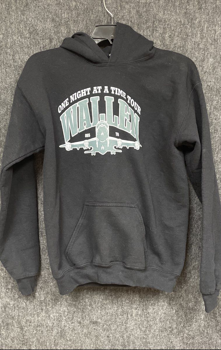 Morgan Wallen Youth Hoodie Sweatshirt Black One Night At A Time Tour Y XL