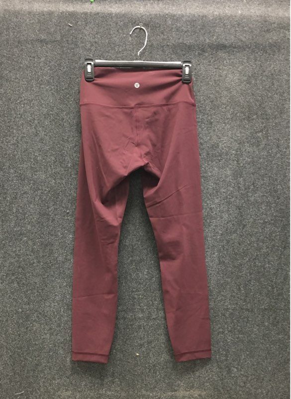 Lululemon Women's Burgundy High-Rise Wunder Under Leggings Sz 6
