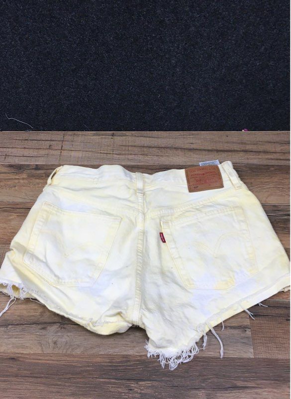 Lot of 3 Levi's Women's Cut Off Denim Shorts High Rise Button Fly