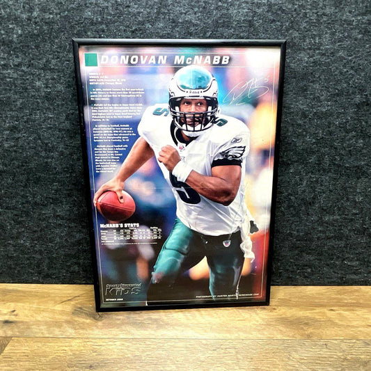 2005 Sports Illustrated KIDS Donovan McNabb Framed Poster Facsimile Auto Eagles