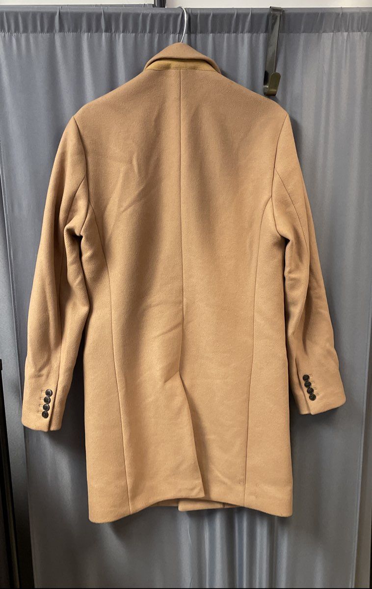 Bonobos Men's Camel Wool Blend 3-Button Topcoat Sz 38R
