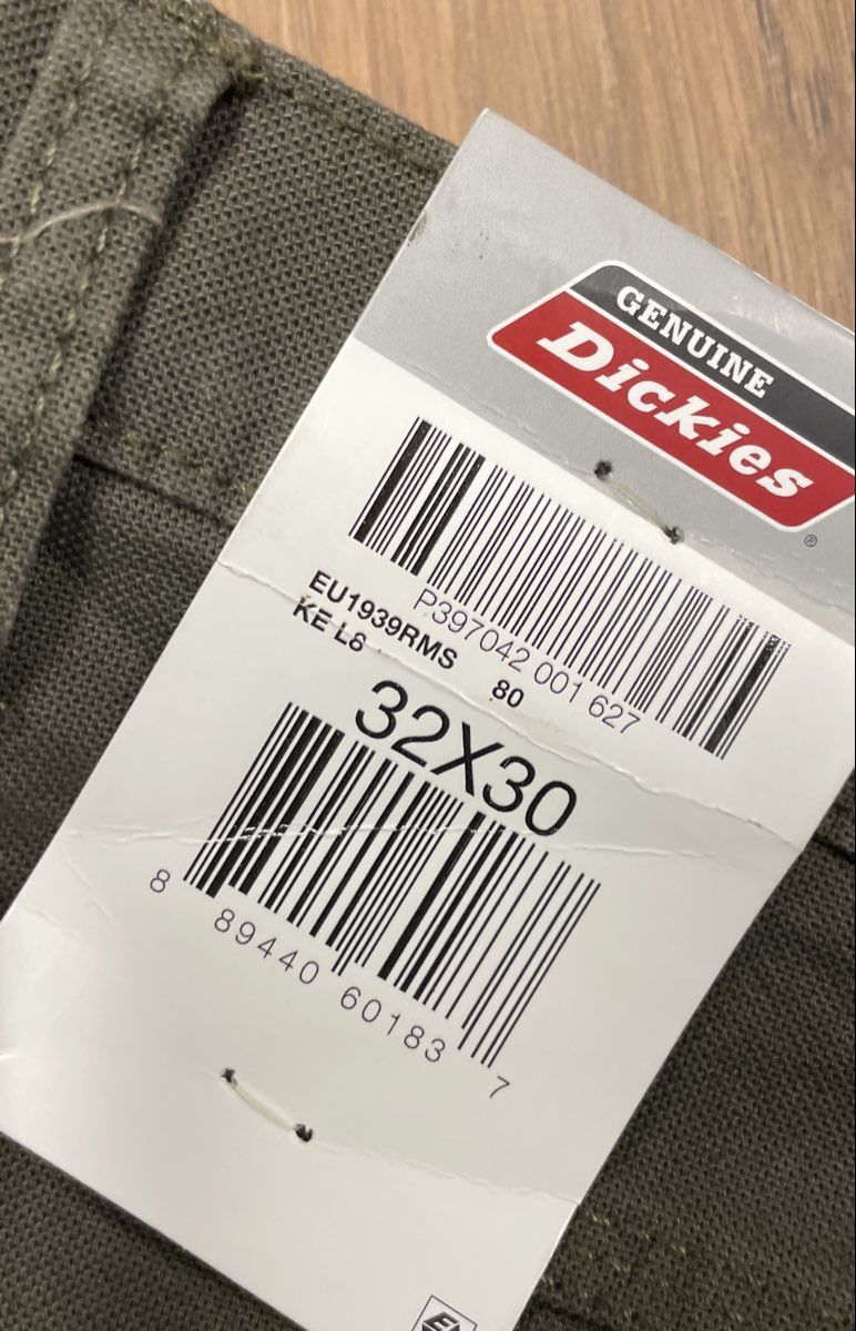 Dickies Men's Moss Green Duck Relaxed Fit FLEX Carpenter Work Pants 32x30 NWT