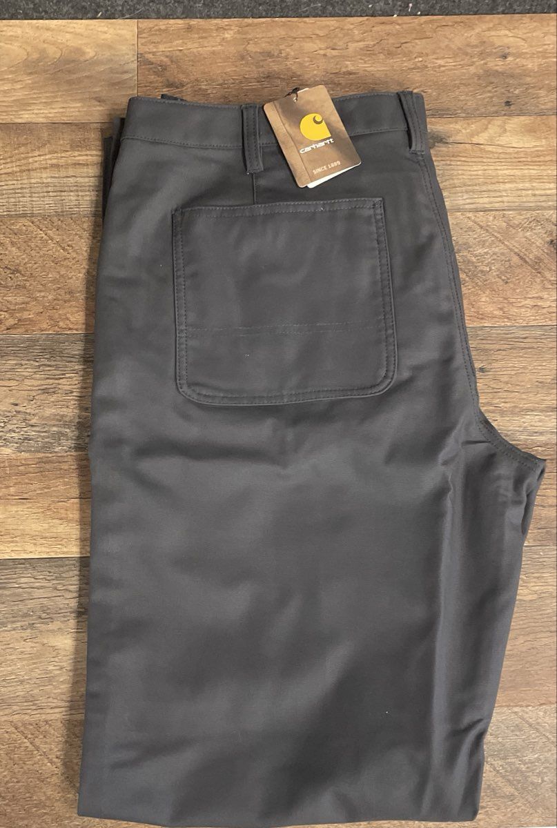 Carhartt Women's Grey Rugged Flex Loose Fit Canvas Work Pants NWT Size 18 Tall