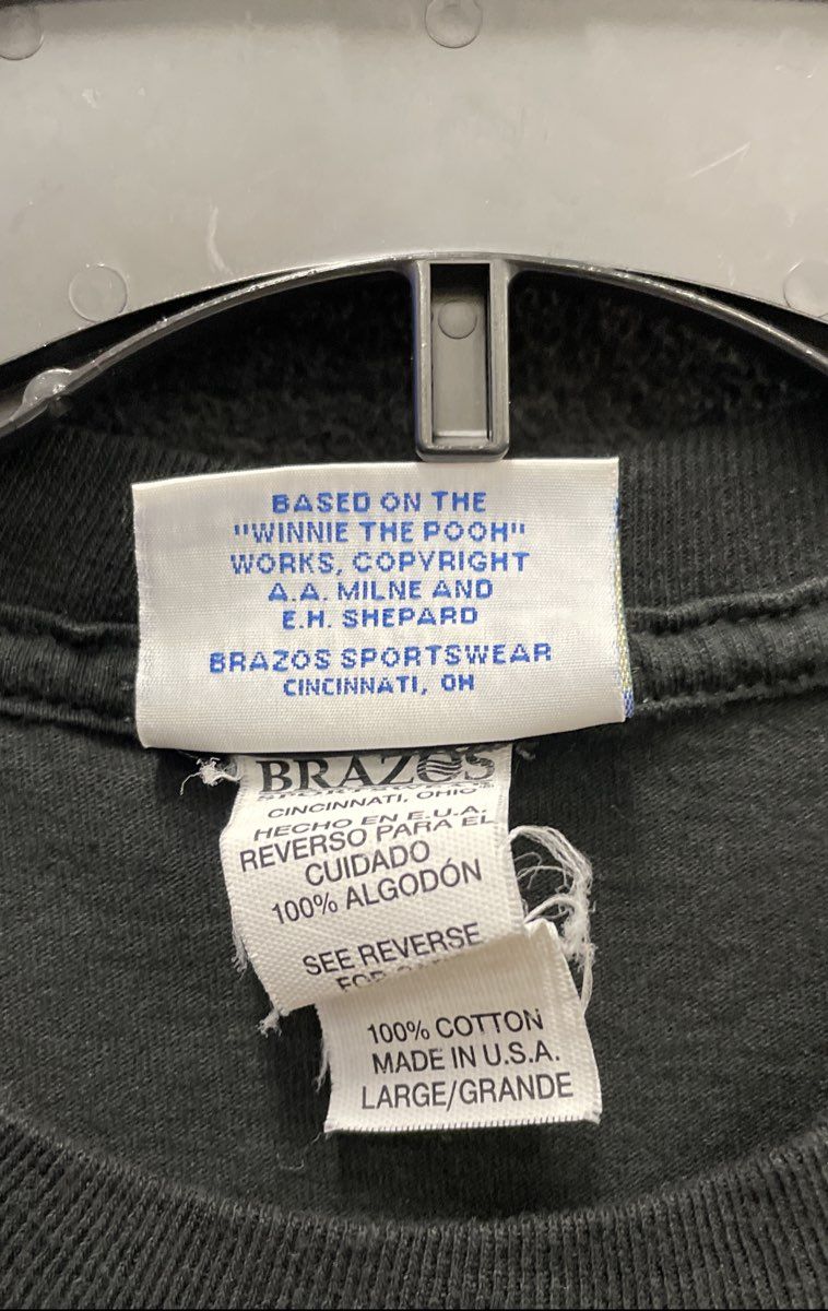 Vintage 90s Winnie The Pooh Characters T-Shirt Brazos Made in USA Sz L