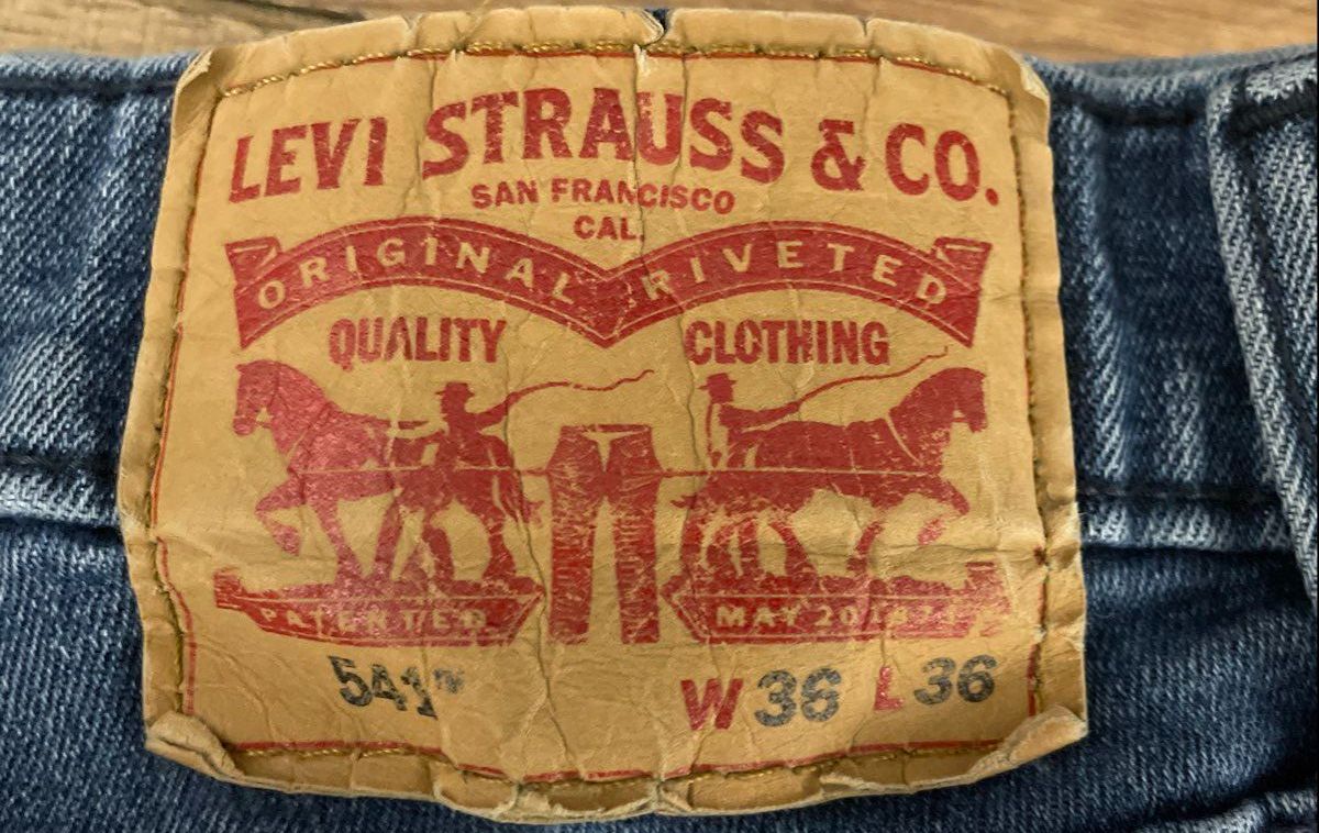 Levi's Men's 541 Athletic Taper Jeans Light Blue Denim Sz 36x36