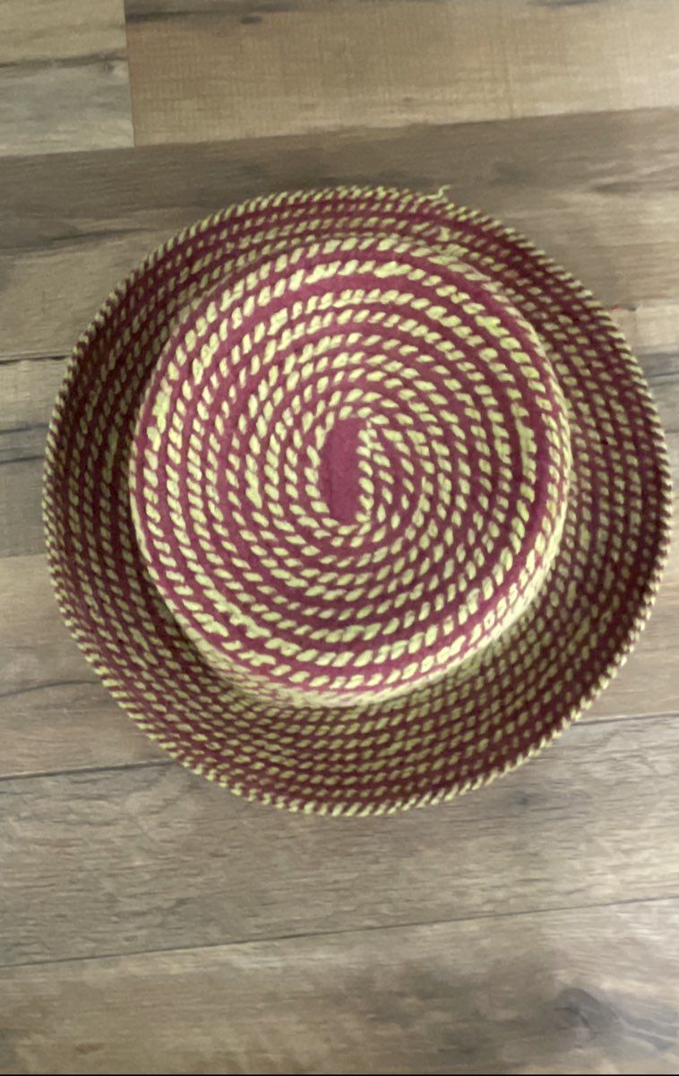 Vintage Hat Lot 3 Pc Hanna Andersson Red Felt Braided Size Large Hat Box