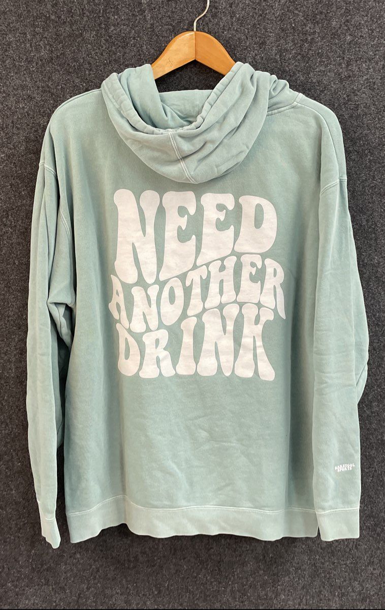 Barstool Sports Cancelled Podcast Green Need Another Drink Garment Dye Hoodie