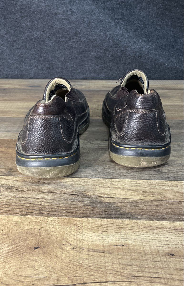 Dr. Martens 11198 Dark Brown Leather Slip On Loafers Men's 10 Women's 11