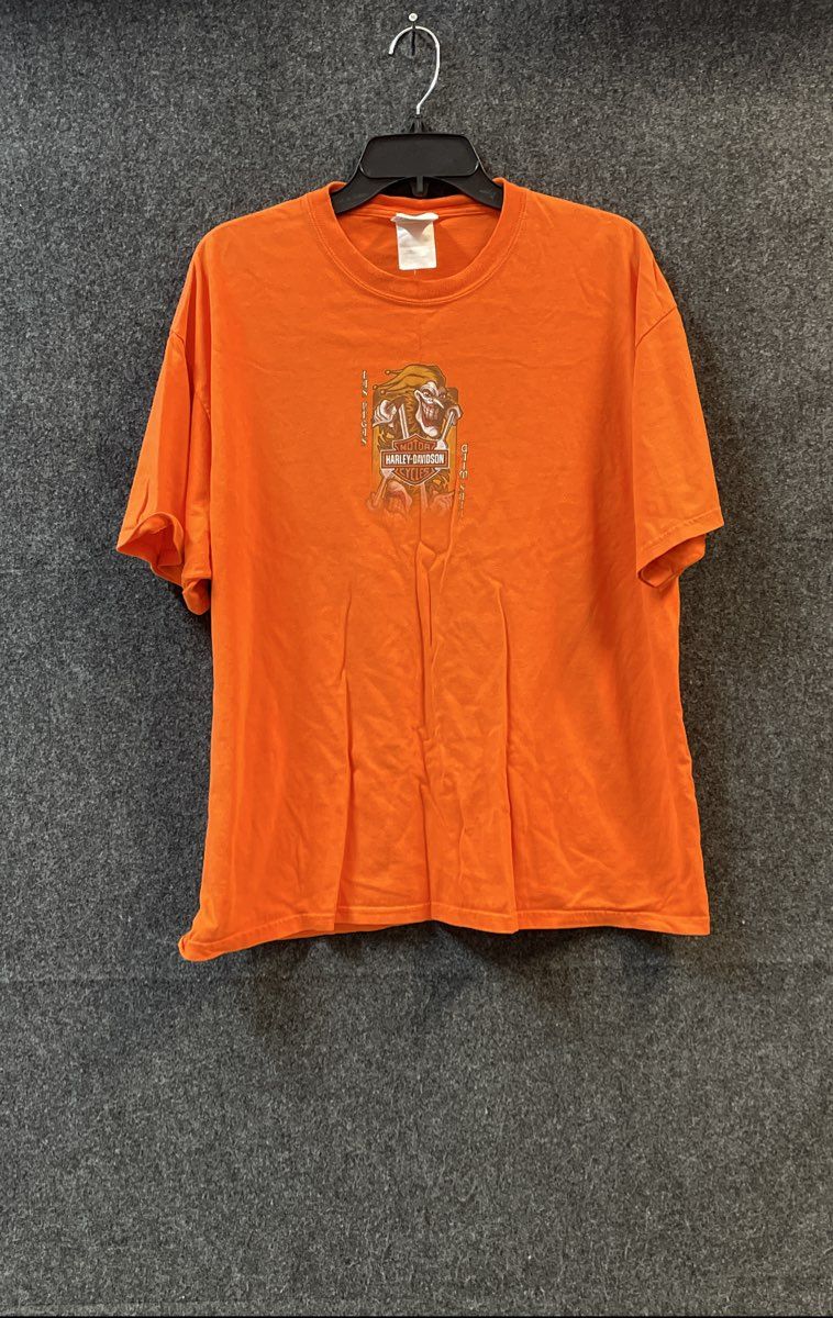 Vintage 90s Harley Davidson Las Vegas Joker Double Sided RK Stratman Shirt XL