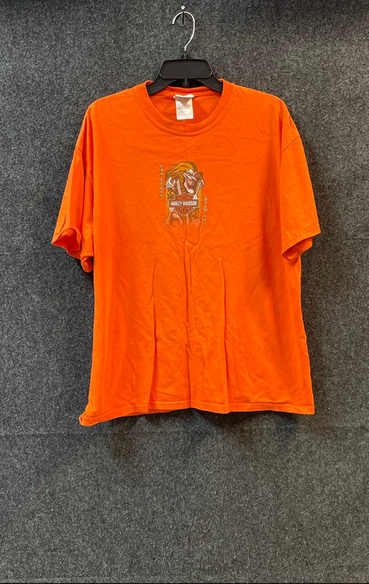 Vintage 90s Harley Davidson Las Vegas Joker Double Sided RK Stratman Shirt XL