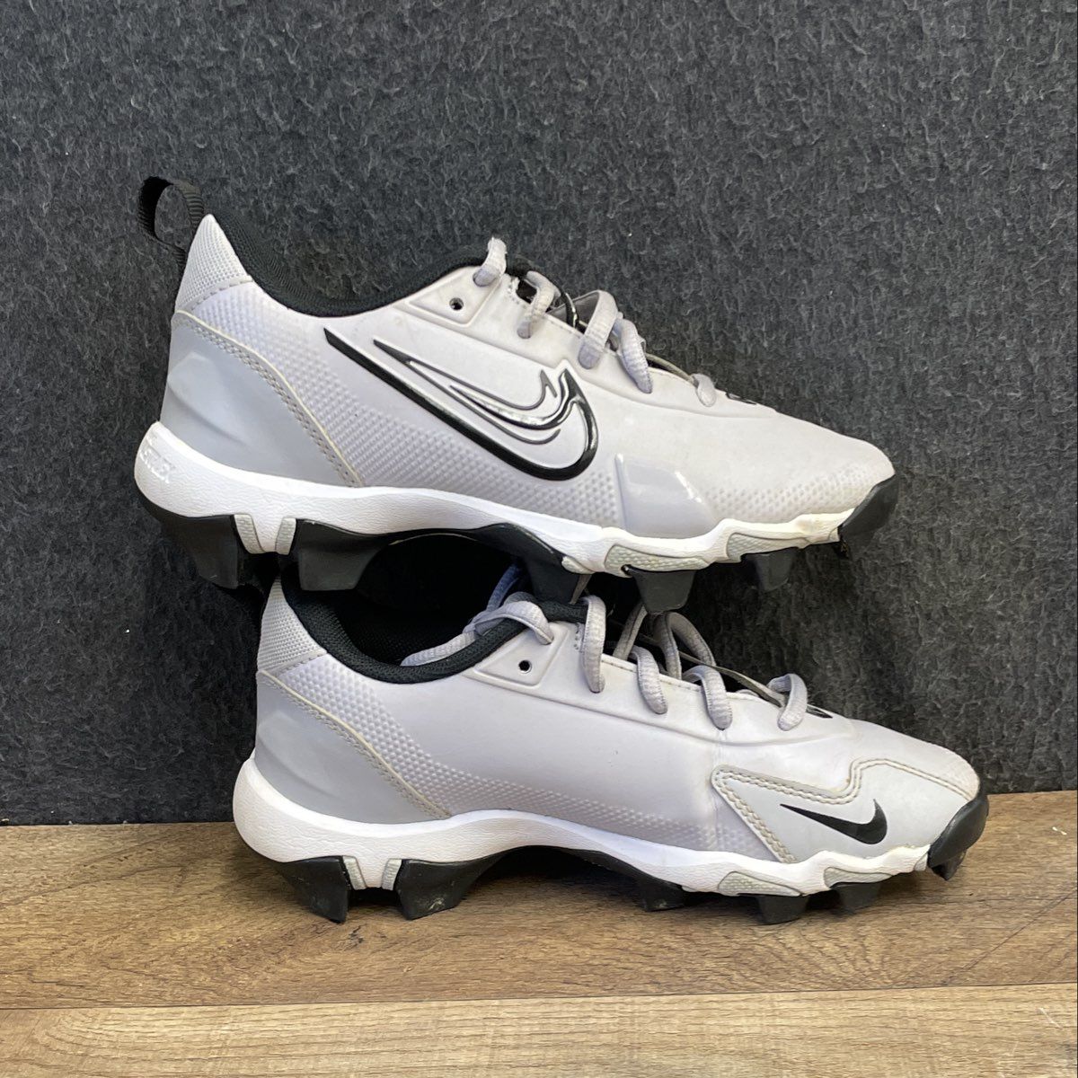 Nike Force Trout 9 Keystone Wolf Grey White Youth Baseball Cleats Size 1Y