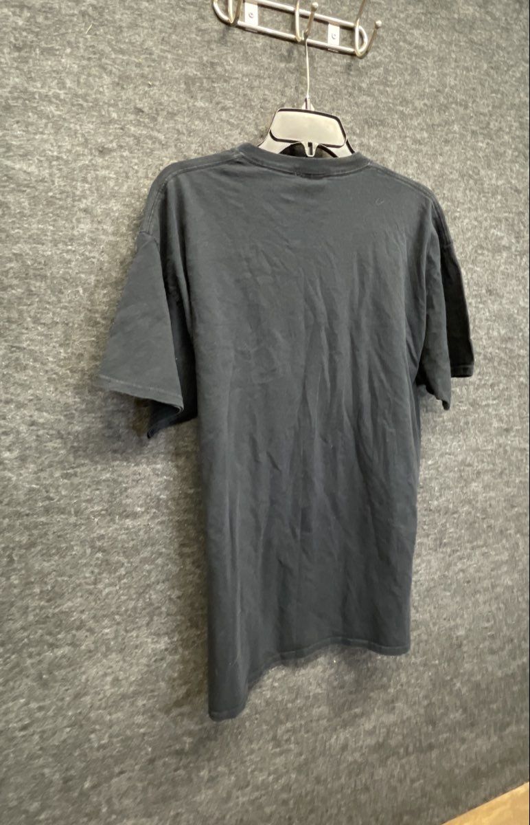 Three Skulls See Hear Speak No Evil Skeleton Graphic T-Shirt Black Sz XL