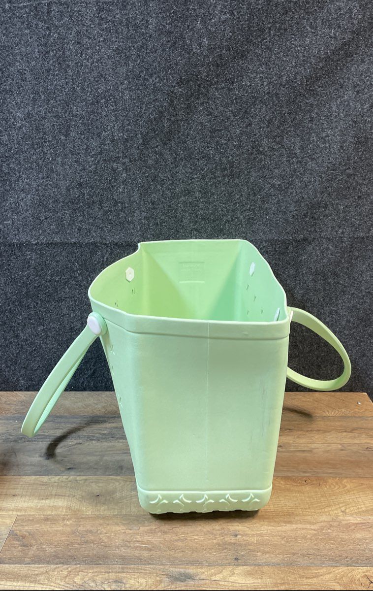 Hurley Pale Green Perforated Logo EVA Rubber Beach Tote Bag Large