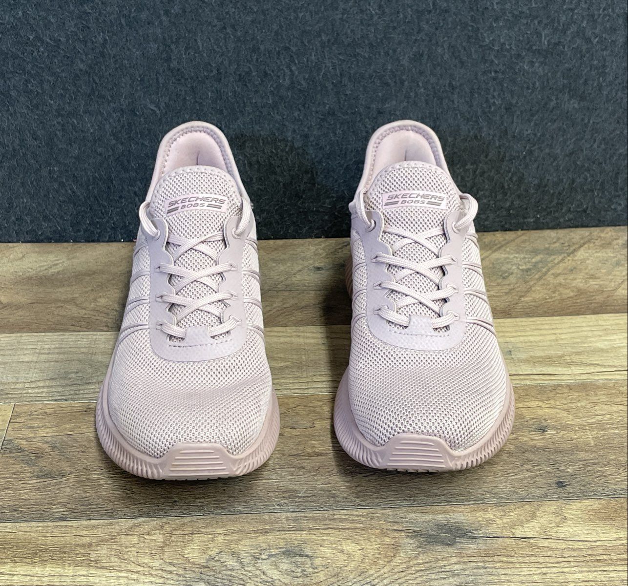 Skechers BOBS Sport Squad Chaos Face Off Rose Pink Sneakers Women's Size 10