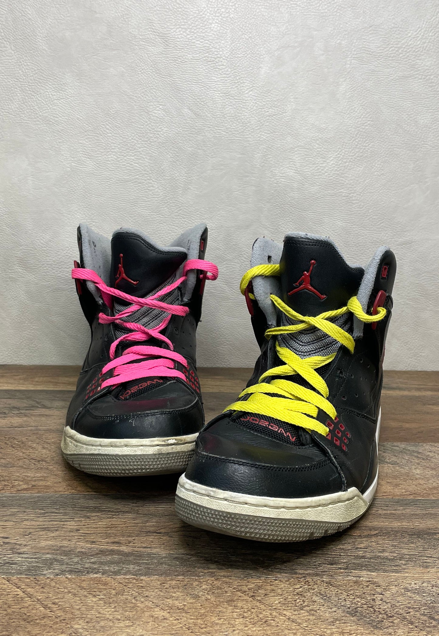 Nike Air Jordan SC-1 Black Gym Red High Top Basketball Sneakers Size 12