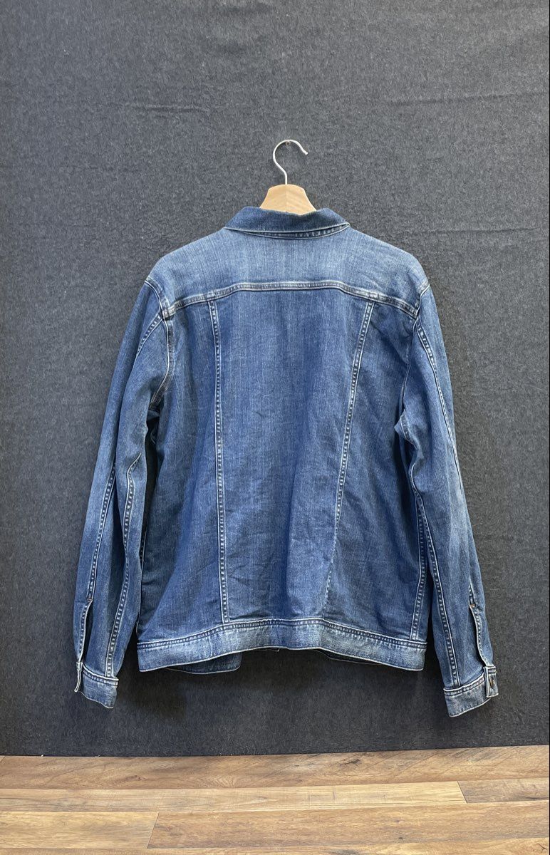 Duluth Trading Co Women's Blue Stretch Denim Trucker Jacket Sz XL