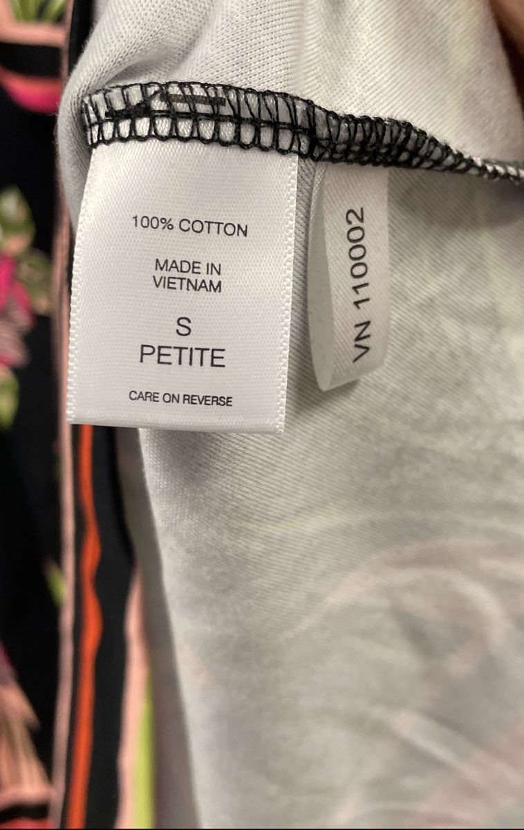 New York & Company Women's Black Floral Cotton A-Line Dress NWT Sz S Petite
