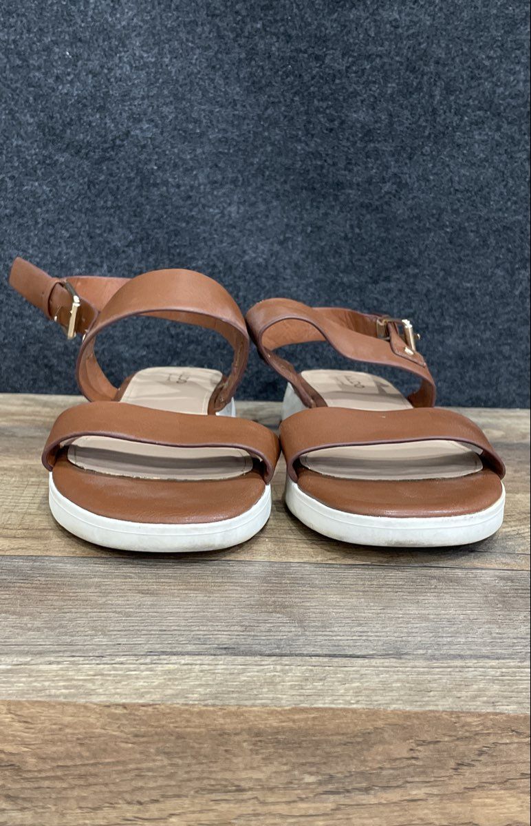 Aldo Tan Brown Slingback Flatform Platform Sandals Women's Size 10
