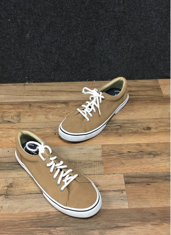 Sperry Top-Sider Captain's CVO Tan Canvas Sneakers Men's Size 8