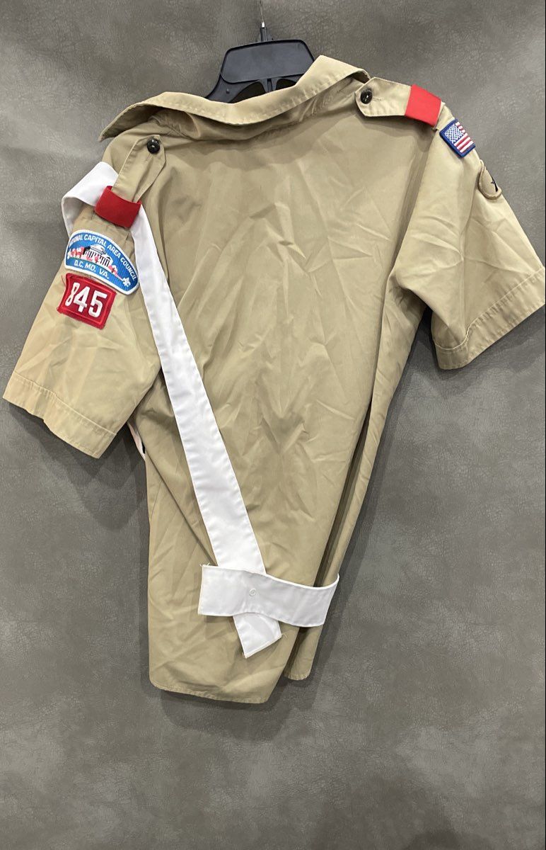 BSA Boy Scouts of America Youth XL Uniform Shirt Eagle Scout OA Sash NCAC Patch