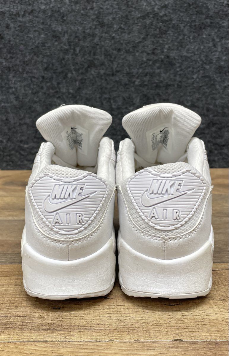 Nike Air Max 90 Triple White Women's Running Shoes Size 8