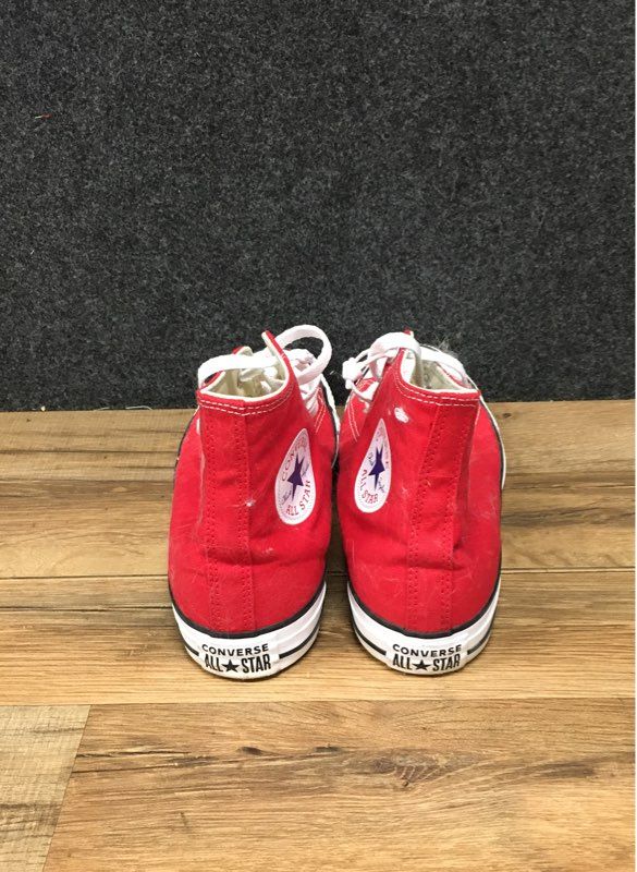 Converse Chuck Taylor All Star Hi Red Canvas High Top Sneakers Men 8 Women 10