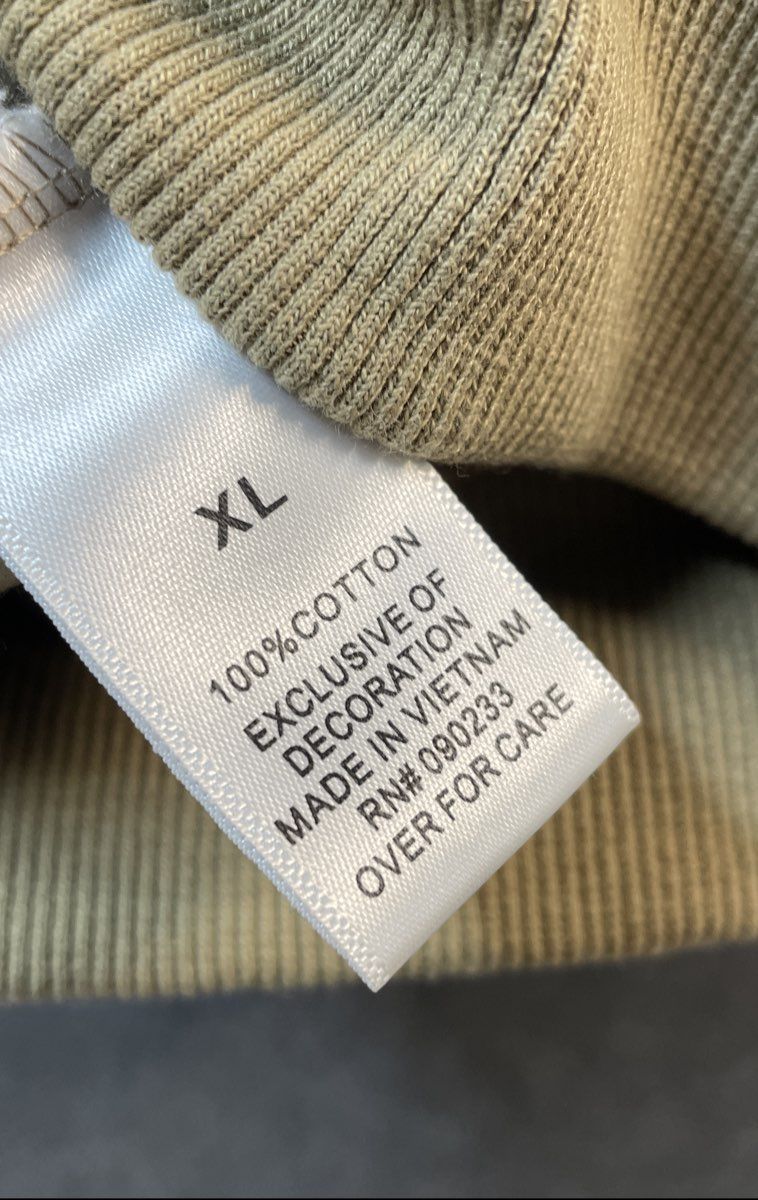 Fear of God Essentials Men's Tan Pullover Logo Hoodie Streetwear Sz XL